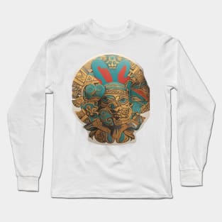 Maya civilization symbol art Long Sleeve T-Shirt